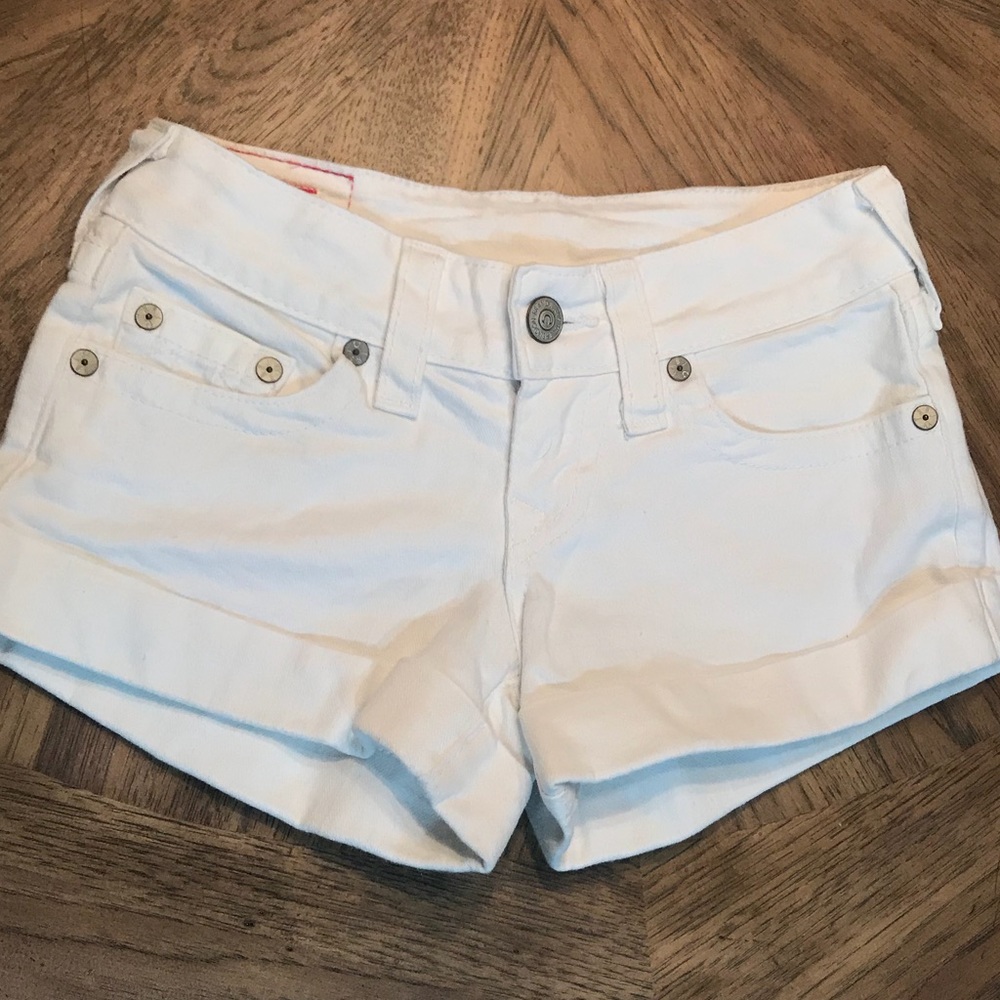 True Religion White Denim Shorts - Picture 2 of 2